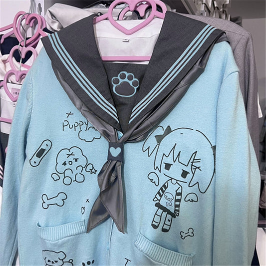 Cute Cartoon Knitted Cardigan UB99219