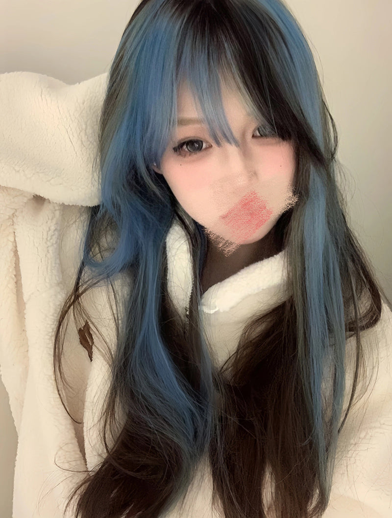 Y2k Blue Brown Wig UB99010