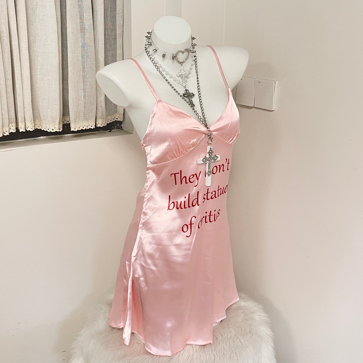 Pink Suspender Dress UB98634