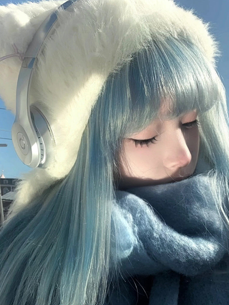 Y2k Blue Wig UB98860