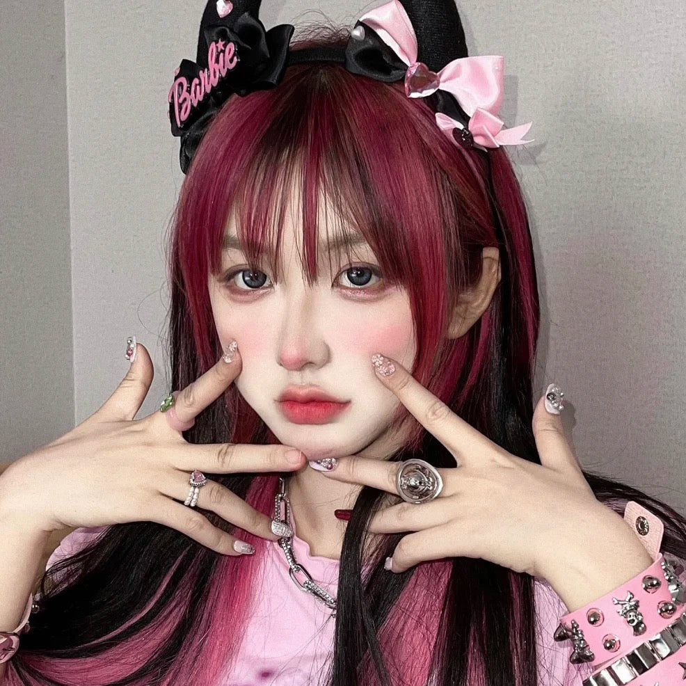 Black Pink Gradient Wig UB99040