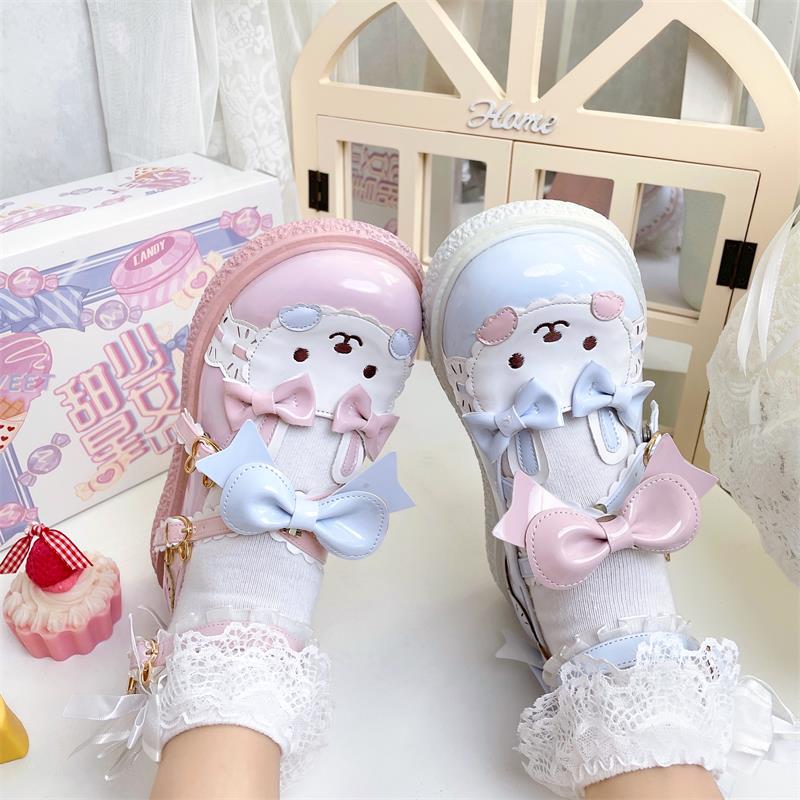 Lolita Rabbit Head Lace Shoes UB98177