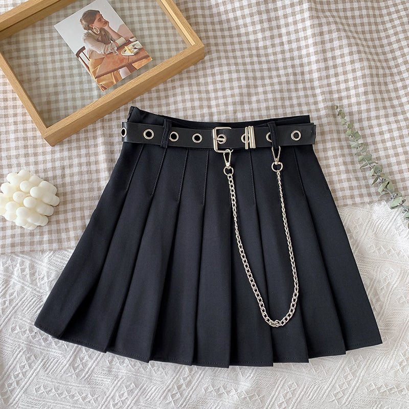 Chain Pleated Skirt UB98657