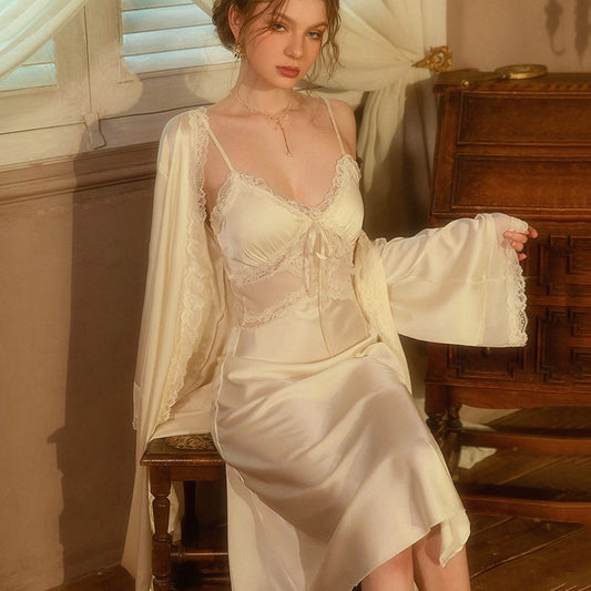 White Lace Nightgown UB99015