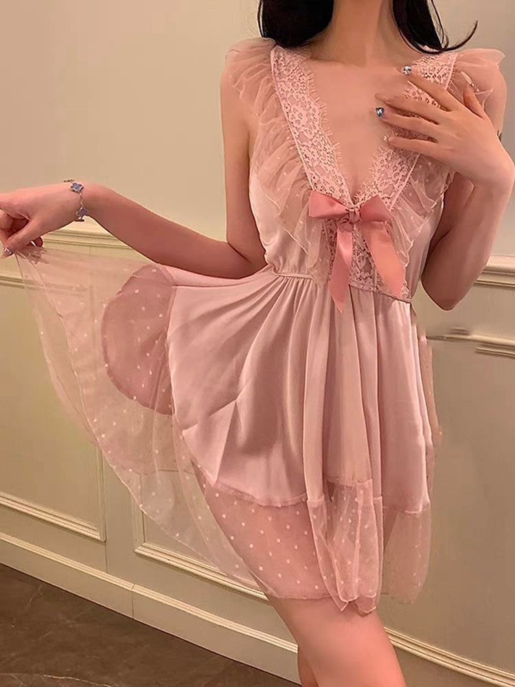 LACE SUSPENDER NIGHTDRESS UB98241