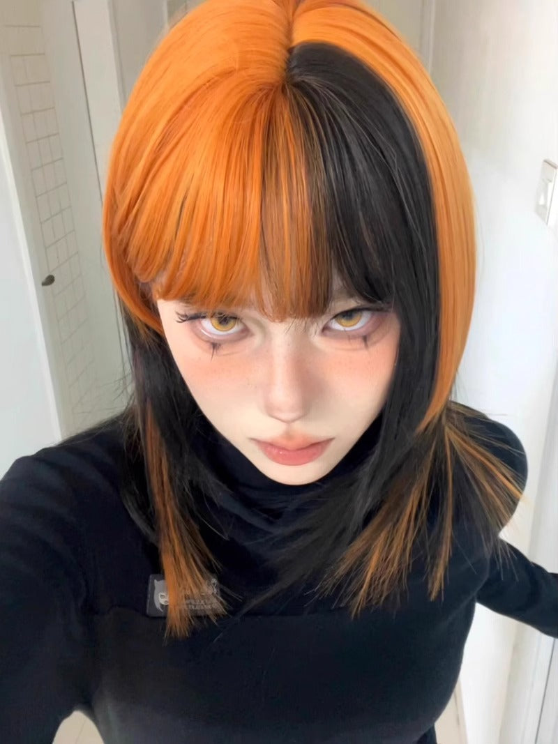 Black Orange Y2K Wig UB99302