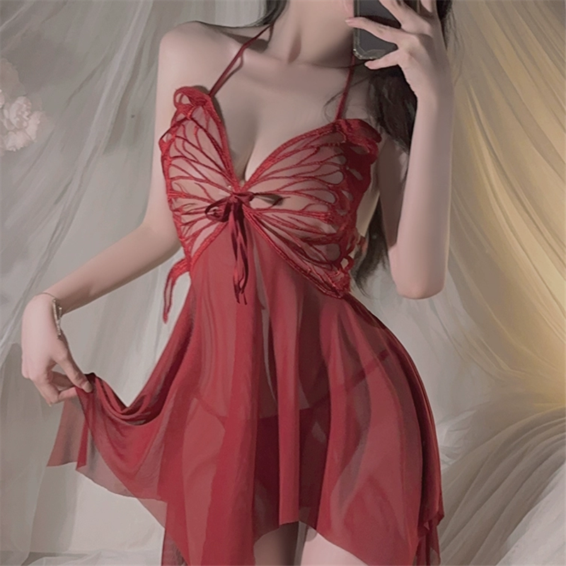 Butterfly Mesh Nightgown UB10004