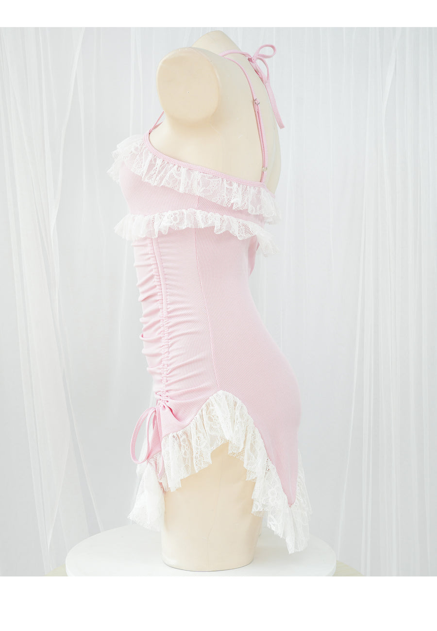 Pink suspender dress  UB98700