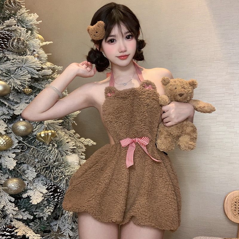 Cute Bear Dress Pajamas UB98883