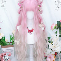 Lolita Pink Gradient Curly Wig UB98857
