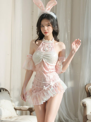 Lace Sequin Nightgown UB98983