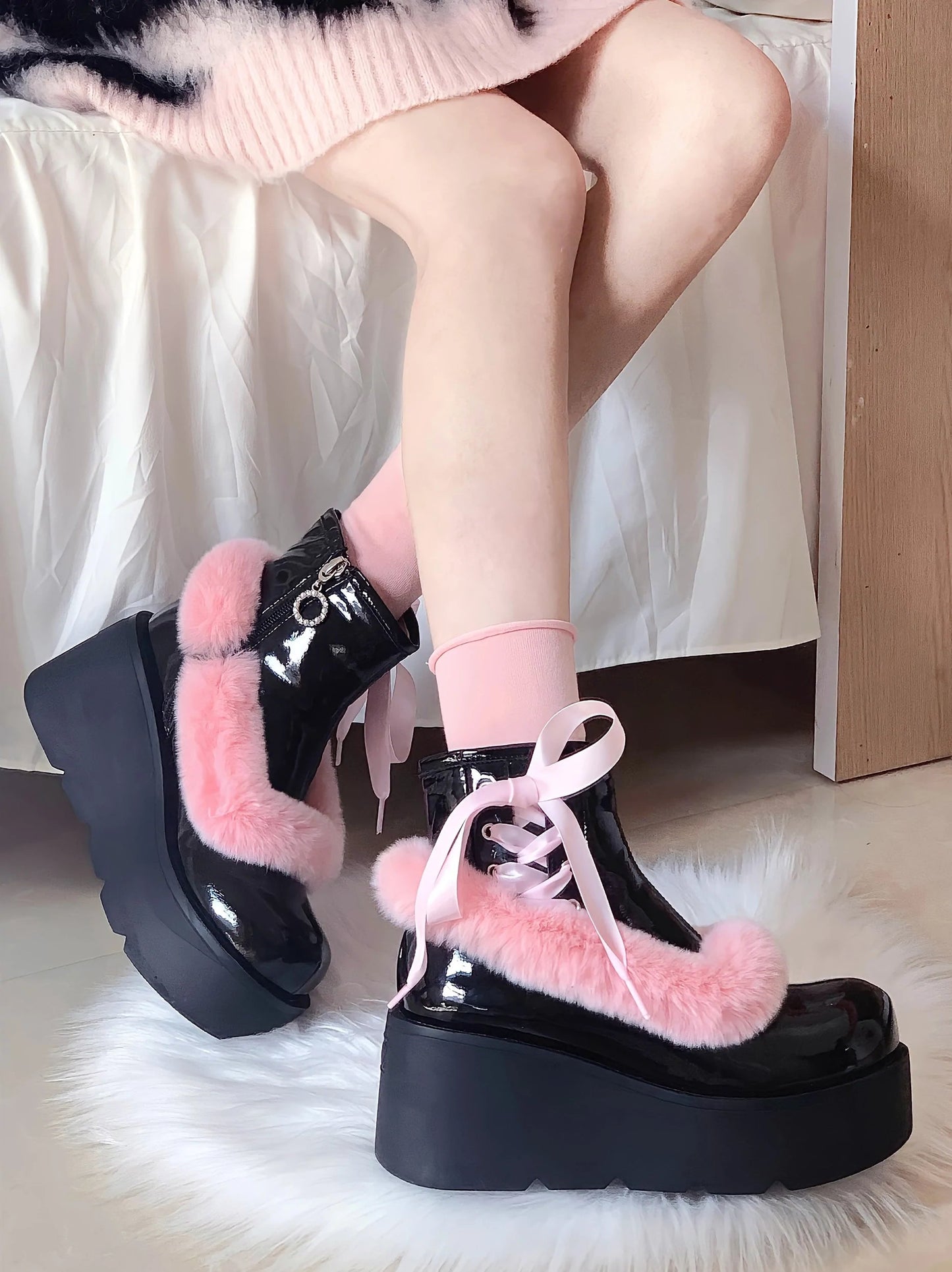 Bow Lolita Shoes UB98181