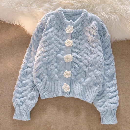 Cute soft waxy knitted sweater UB96070