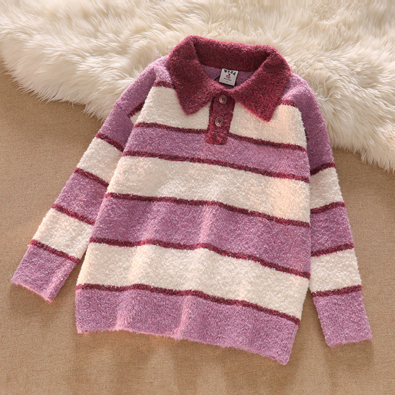 Cute soft waxy knitted sweater UB96070