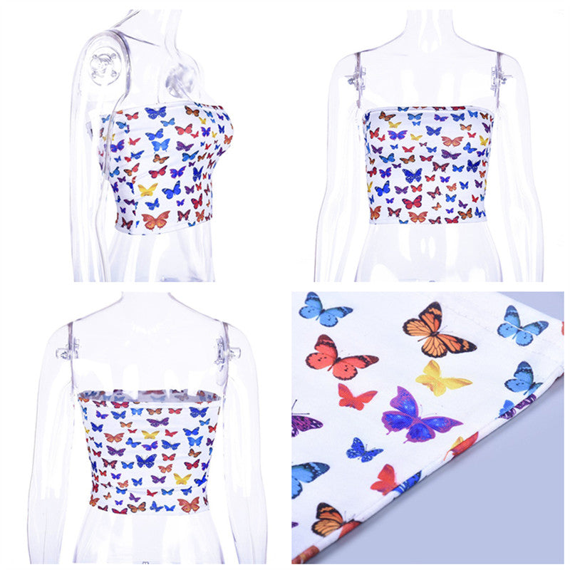 "COLORFUL BUTTERFLY" TOP K052305