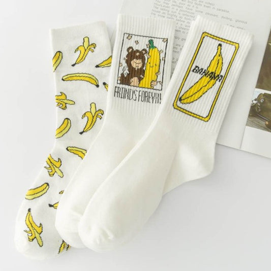"BANANA BEAR" SOCKS 3 PAIRS K092408