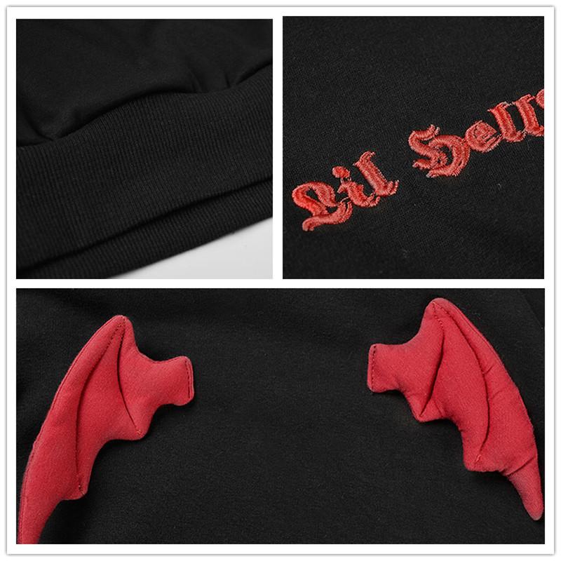 "DEVIL" BLACK HOODIE K080104