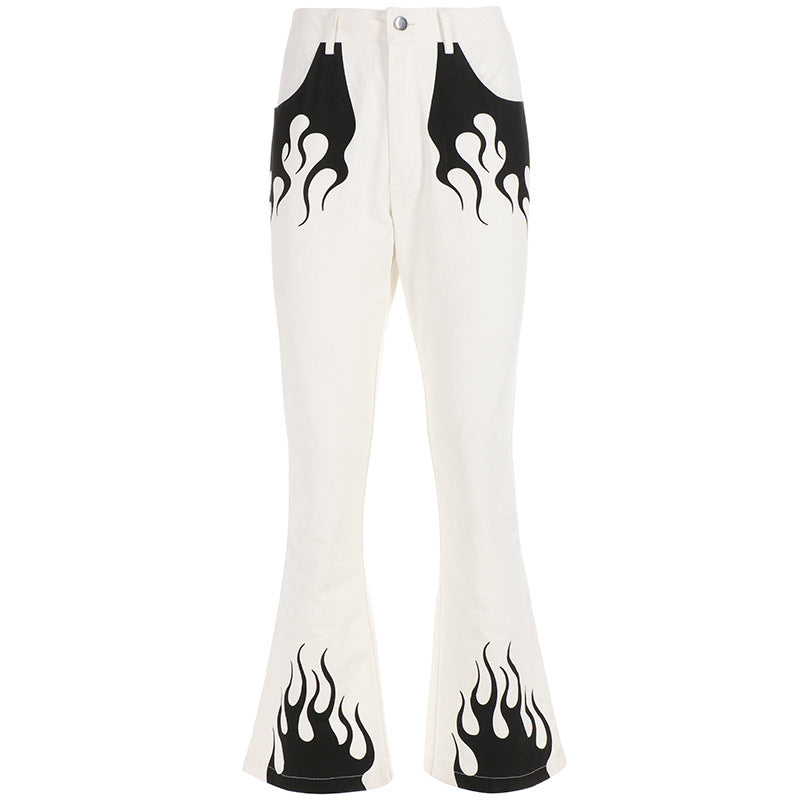 "FLAME" FLARED TROUSERS Y041004