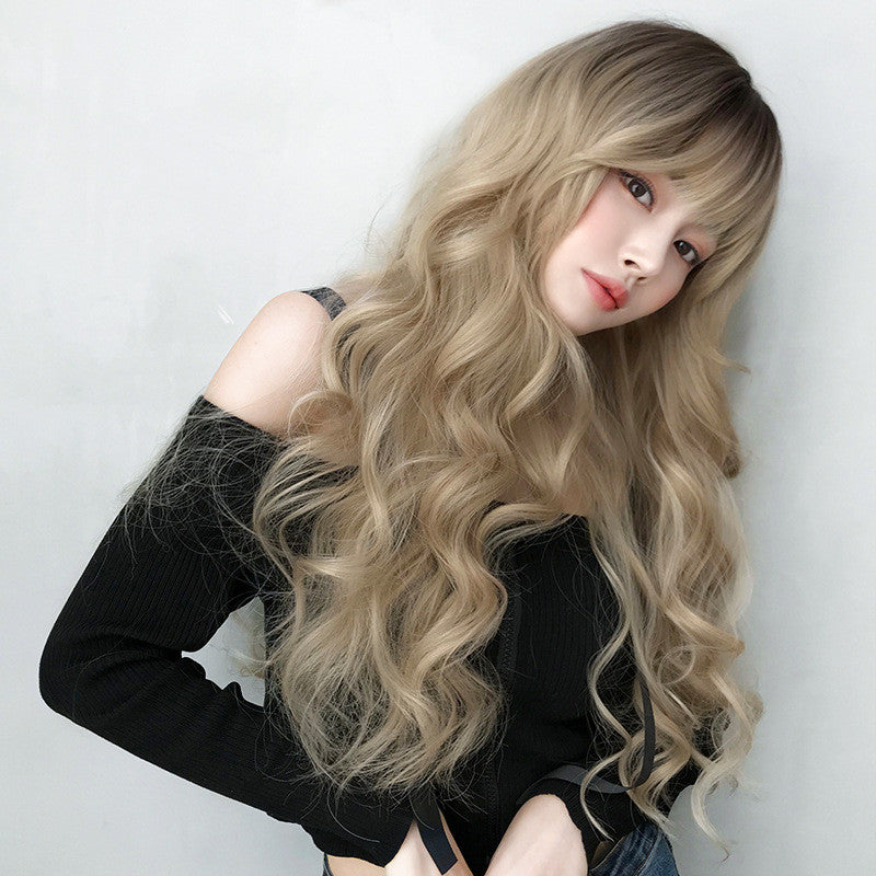 GOLDEN BIG WAVE LONG CURLY WIG UB3342