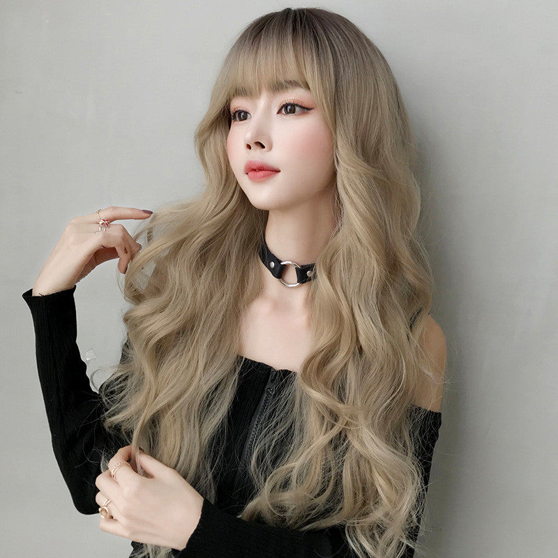 GOLDEN BIG WAVE LONG CURLY WIG UB3342