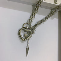 "Love Chain Lock Thick Chain" Necklace Y040607