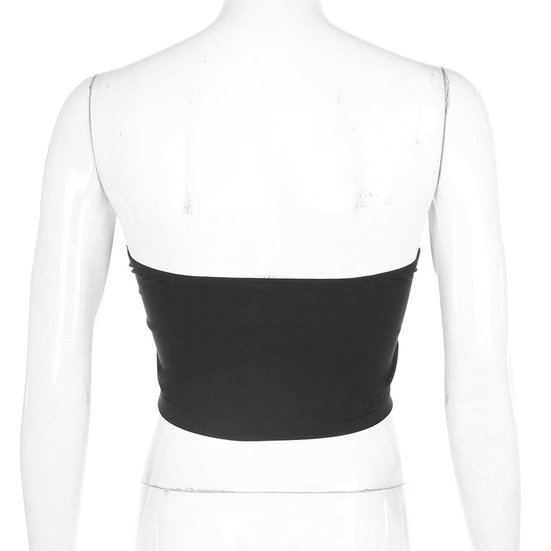 [@klaudiabieszcz ] "ZIPPERED CHAIN SEXY" TUBE TOP Y021407