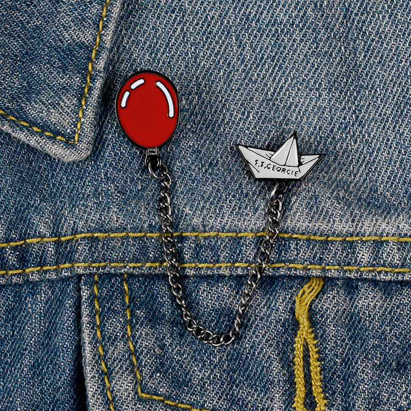 "RED BALLOON" PIN Y021405