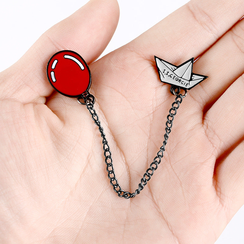 "RED BALLOON" PIN Y021405