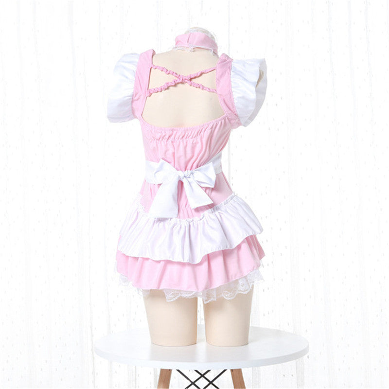 LINGERIE PINK MAID OUTFIT UB3408