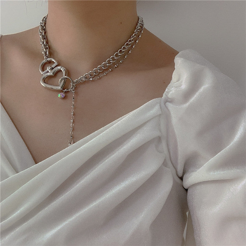 "Love Chain Lock Thick Chain" Necklace Y040607