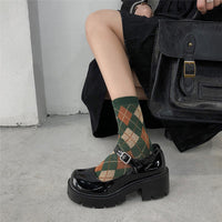 Retro Buckle Small Leather Shoes ER5802