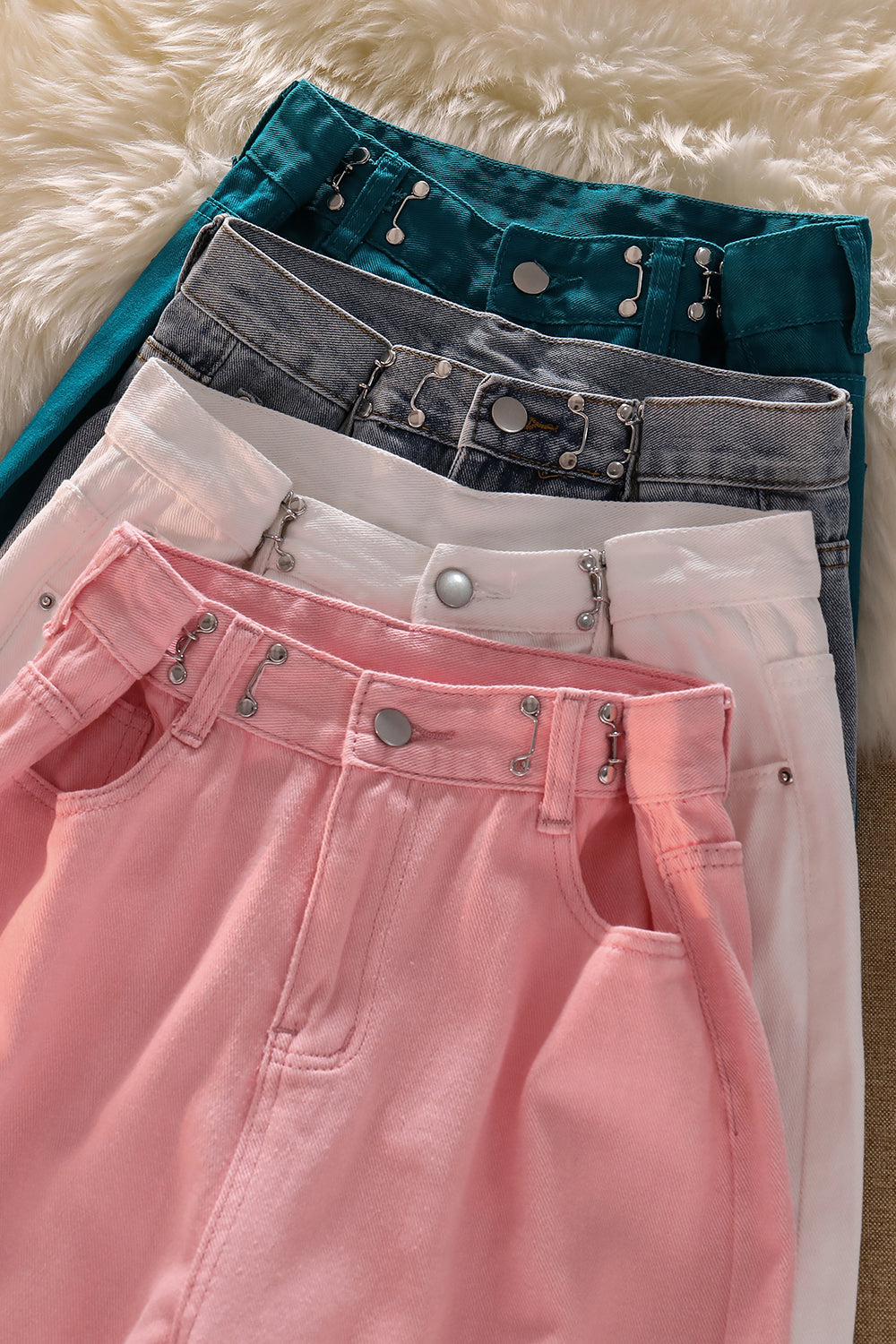 HIGH WAIST WIDE LEG JEANS UB97011