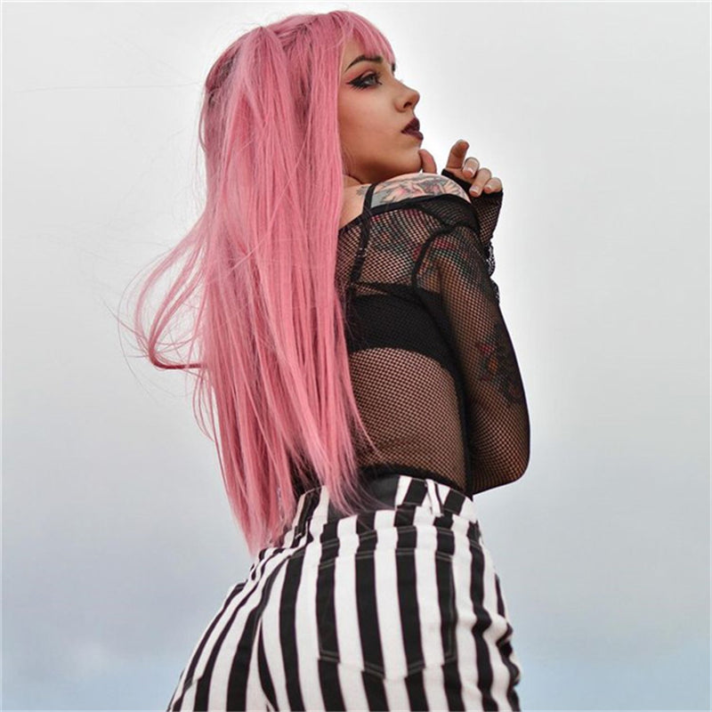 "LOLITA PINK LONG STRAIGHT" WIG K071707