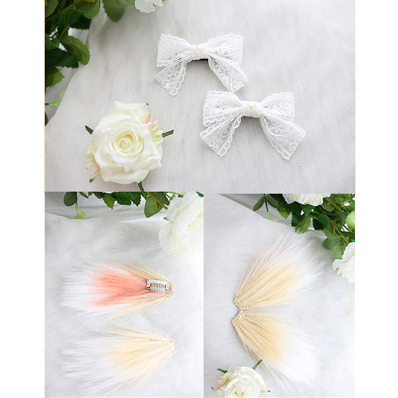 [@kiselexa] Review: Blonde Gradient Rabbit Ear Short Curly Wig D050513