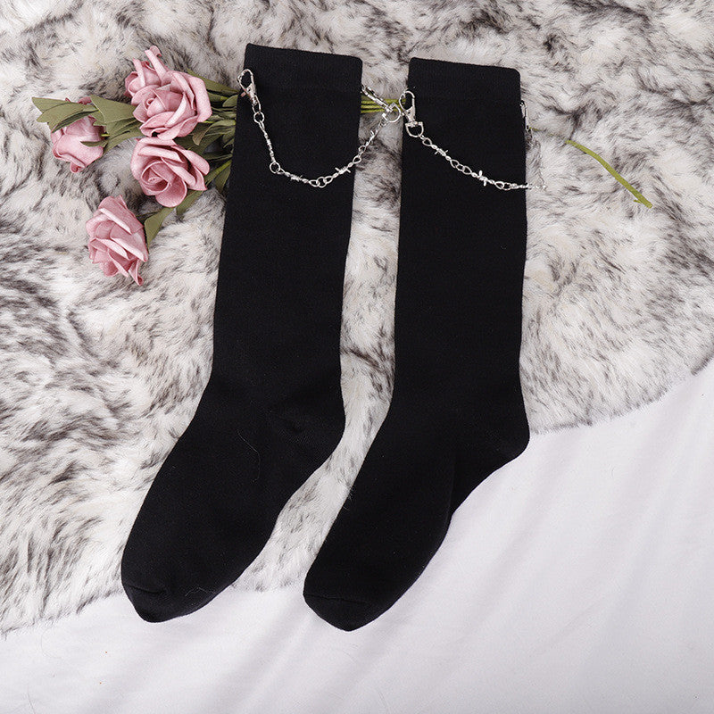 Thorns Chain Black Socks ER5819