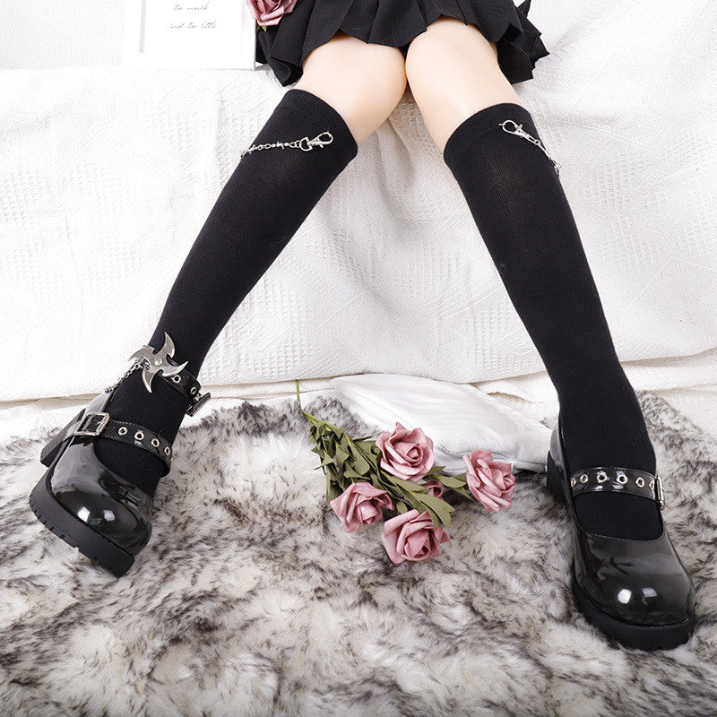 Thorns Chain Black Socks ER5819