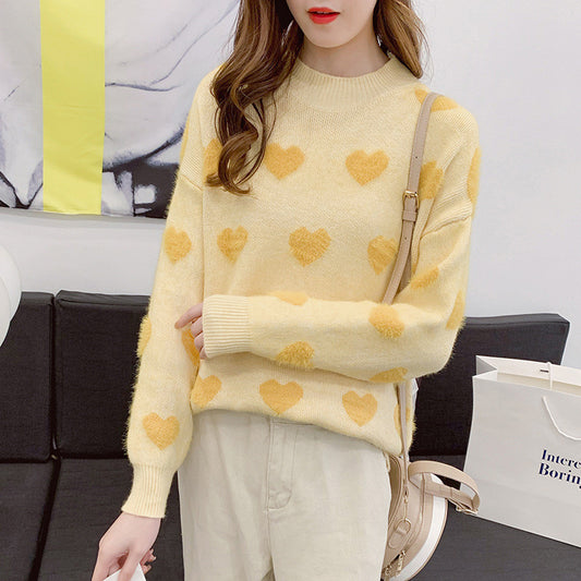 4 COLOR LOVE PULLOVER SWEATER UB3154