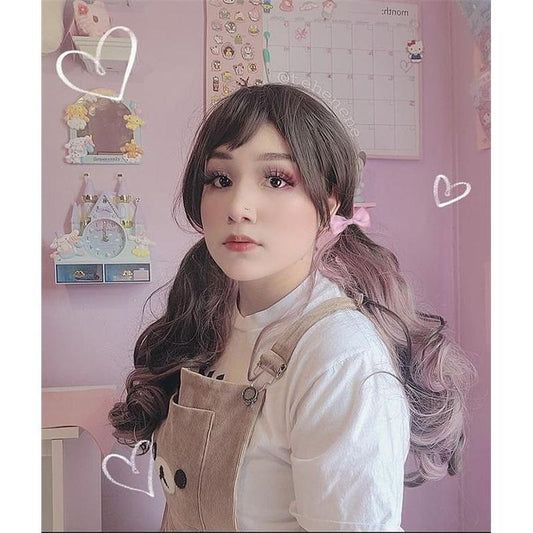 [ @tehenene ]"LOLITA HIGHLIGHTING LONG CURLY" WIG N091002