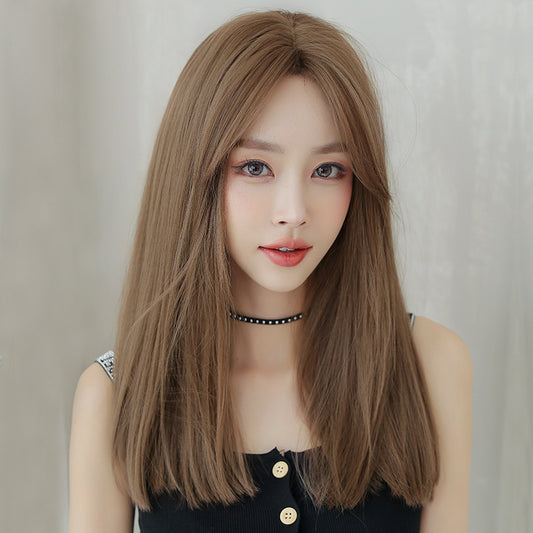 "BROWN LONG STRAIGHT" WIG H041907