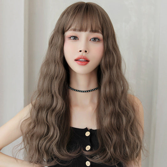 NATURAL BANGS WOOL CURLY LONG WIG UB3333