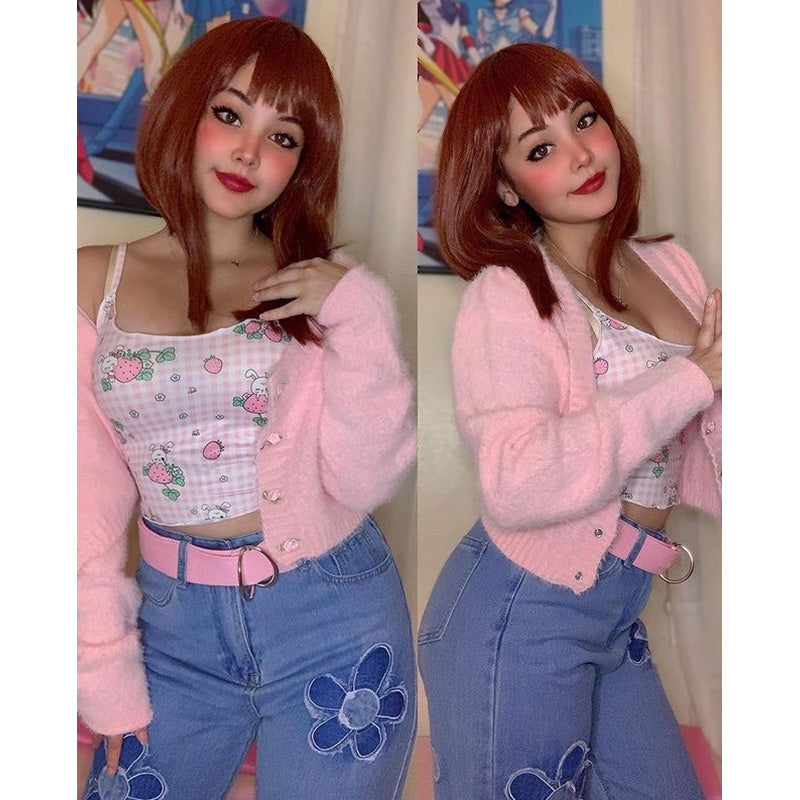 BLUE FLOWER PATTERN JEANS UB2587