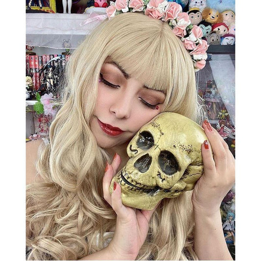 "CREAMY GOLDEN LOLITA CURLY LONG" WIG Y040903
