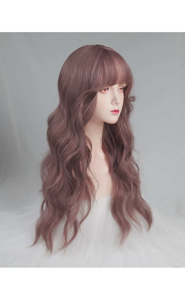 PINK PURPLR LONG CURLY WIG UB97001