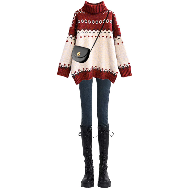 red turtleneck sweater  UB96017