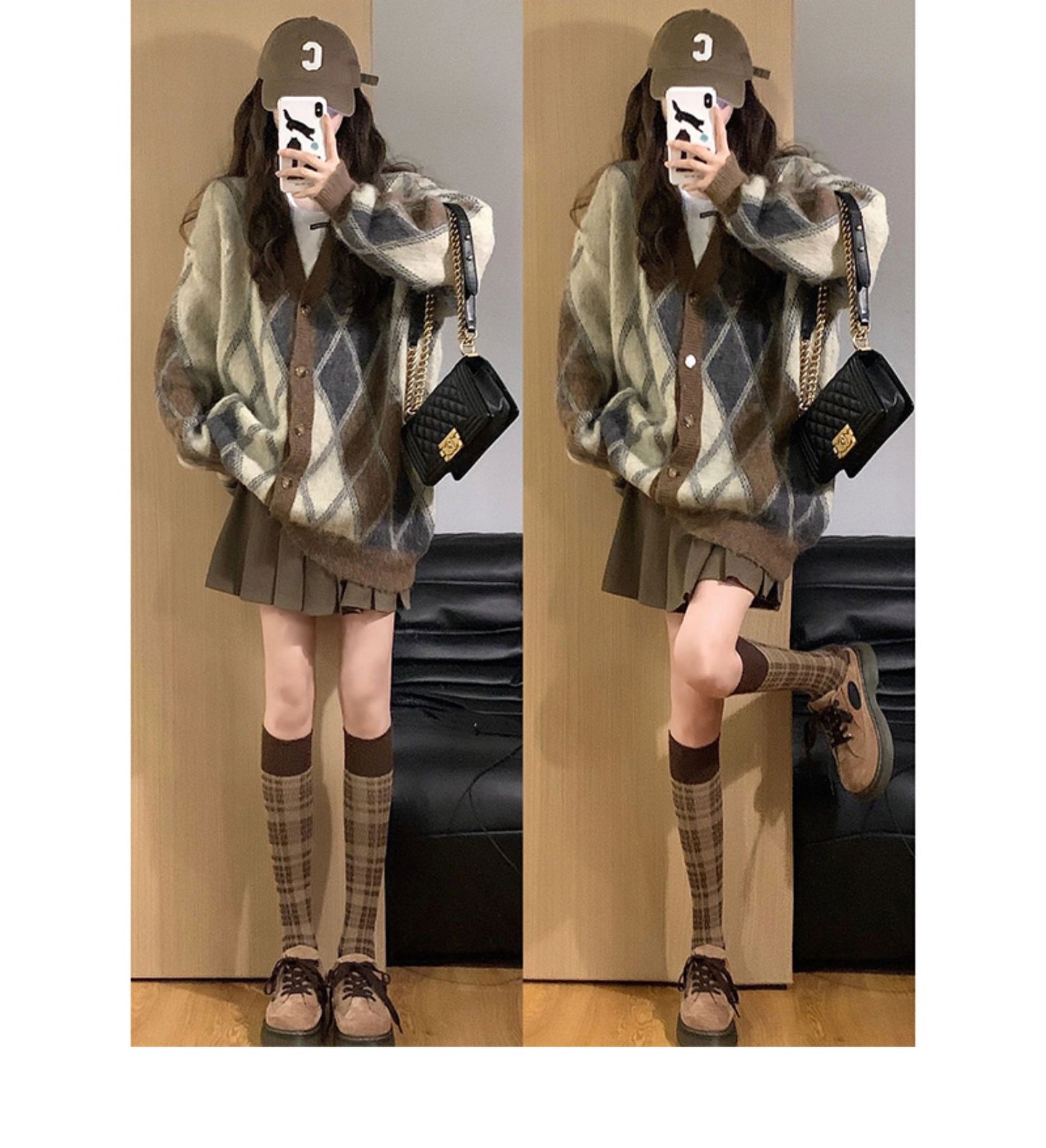 Harajuku sweater + skirt two-piece set  UB96020