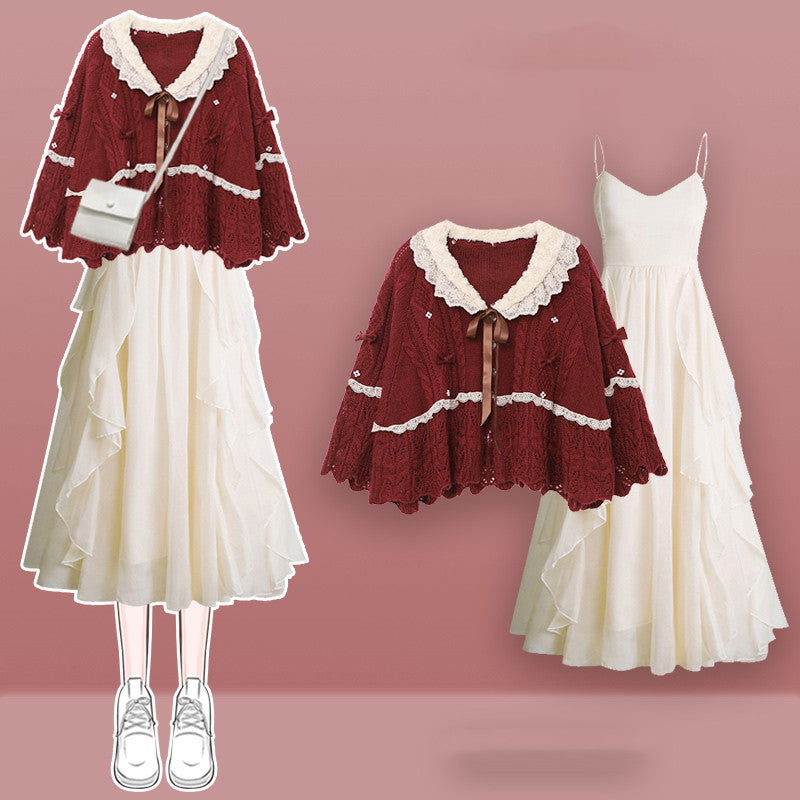 Harajuku sweater + skirt two piece suit  UB96014