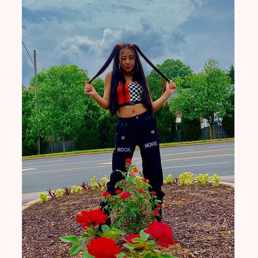 [@itsjaylamarie] "ROCK MORE CHAIN ACCESSORIES" SLING TROUSERS K031503REVIEW