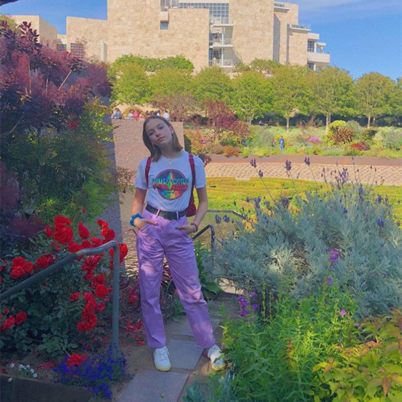 [@missjaydenb] "PURPLE SIDE POCKET HIGH WAIST" OVERALLS PANTS K050301REVIEW