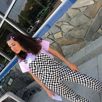 [@buvolic] "CHECKERS" SUSPENDER TROUSERS OVERALLS K030603REVIEW