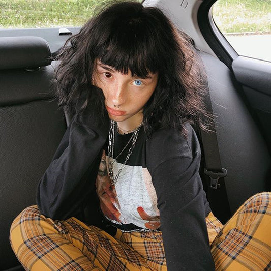 [@_nikiica_] "PLAID WIDE-LEG" TROUSERS K060704REVIEW